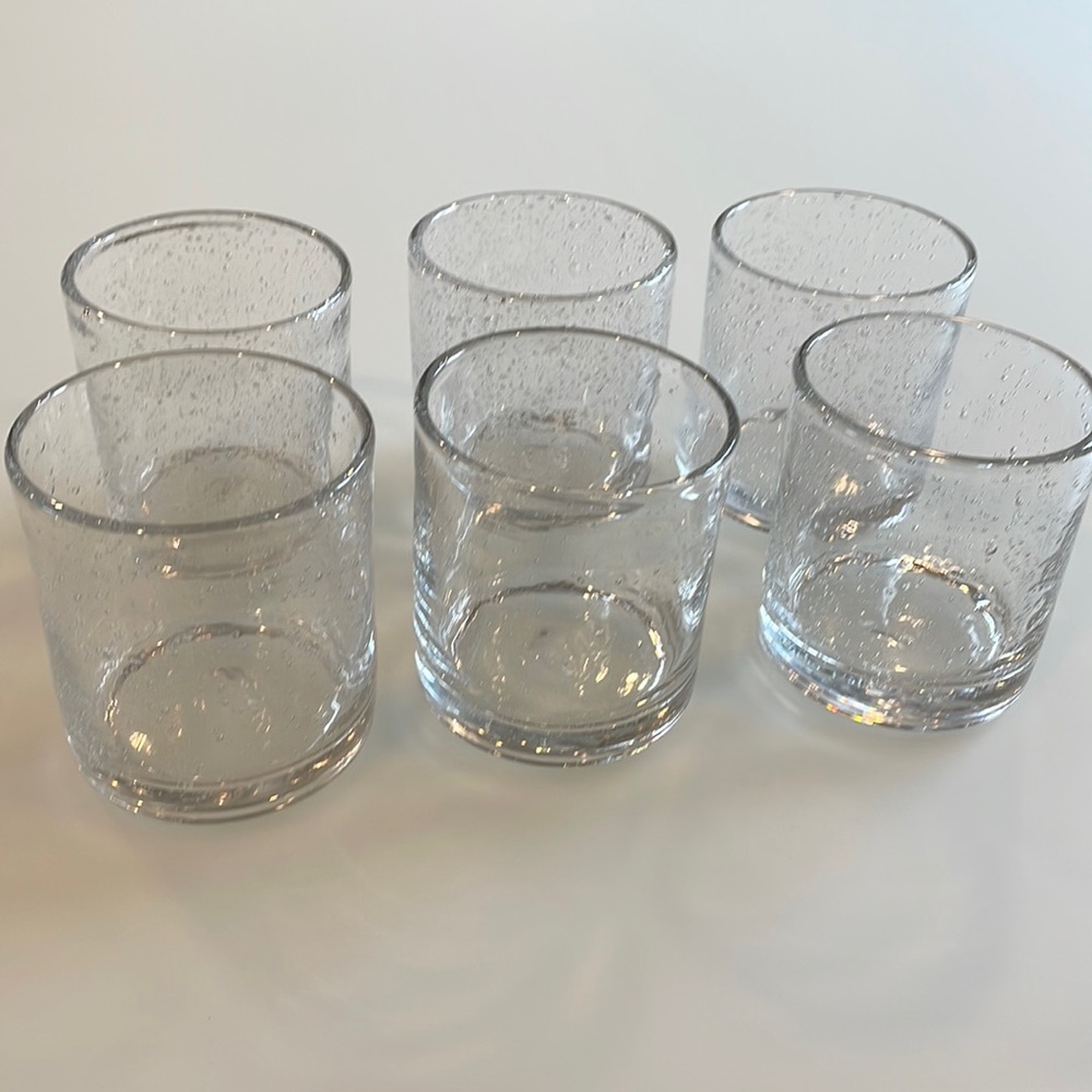 Hand blown Mexican Bubble Glasses